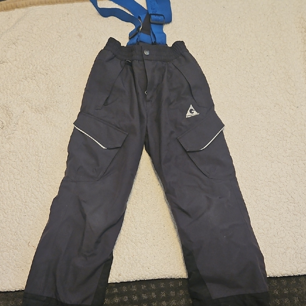 Gerry Black Snow Pants with Blue Straps